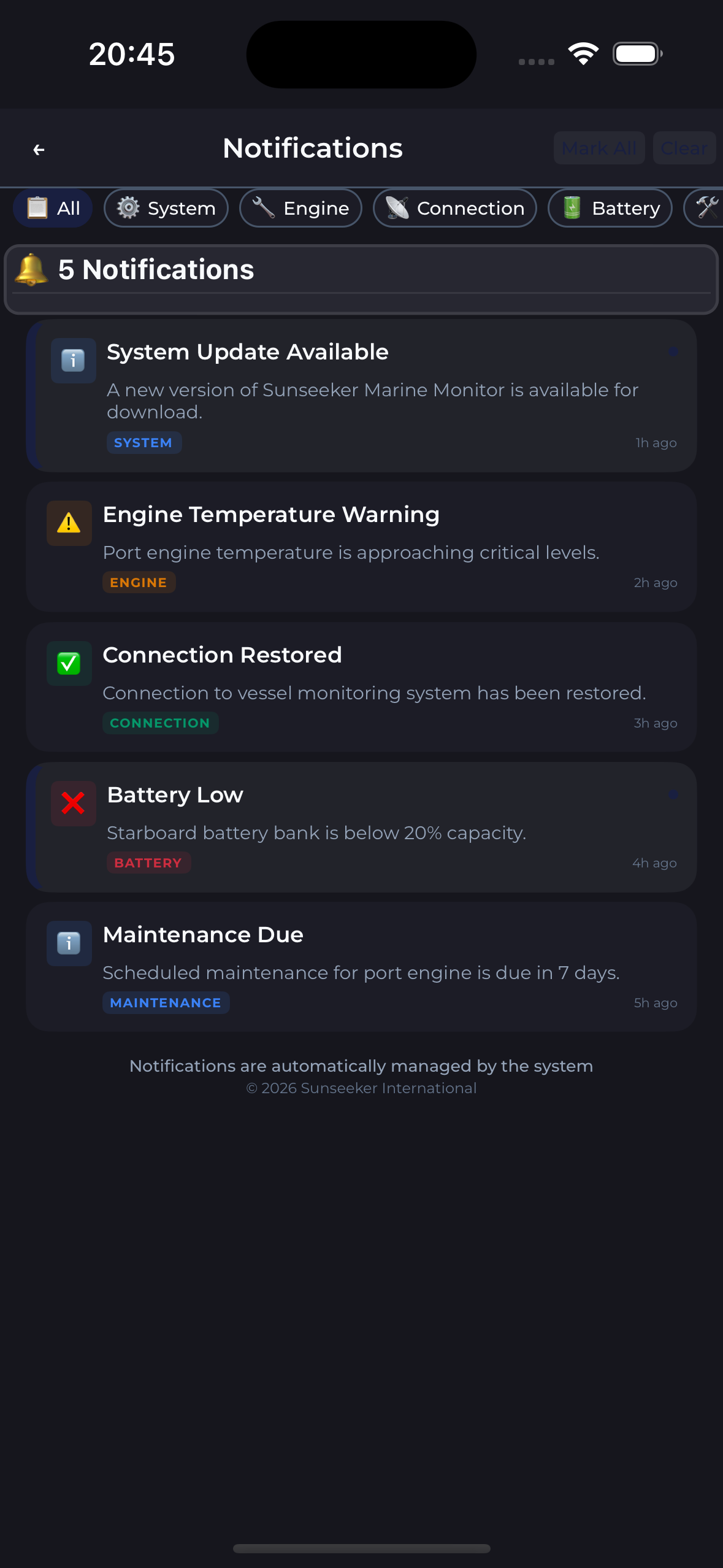 NCoDE Mobile - Notifications